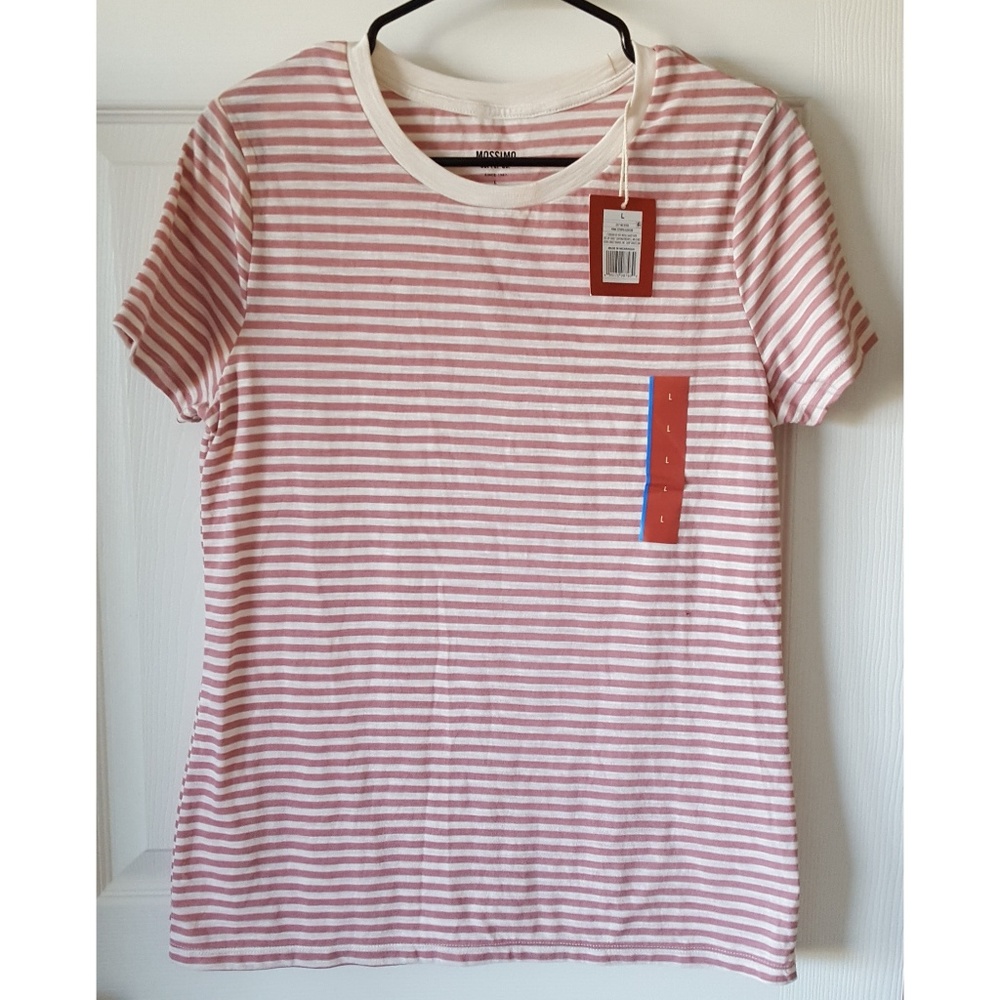 NWT Mossimo Supply Co. Pink Striped Tee